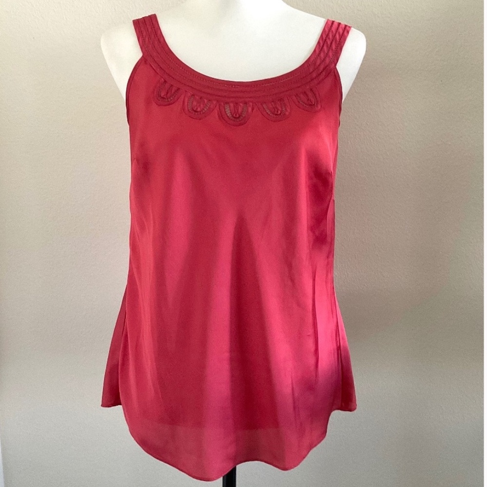 Loft Women’s Orange Sleeveless Top Size 4